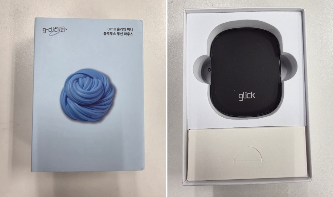 지클릭커 OP10 슬라임 미니 블루투스 무선마우스