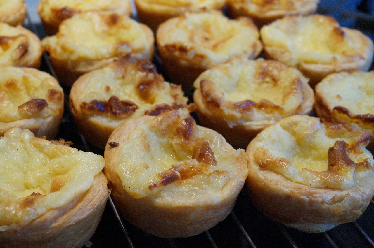 커스터드 크림으로 만든 타르트