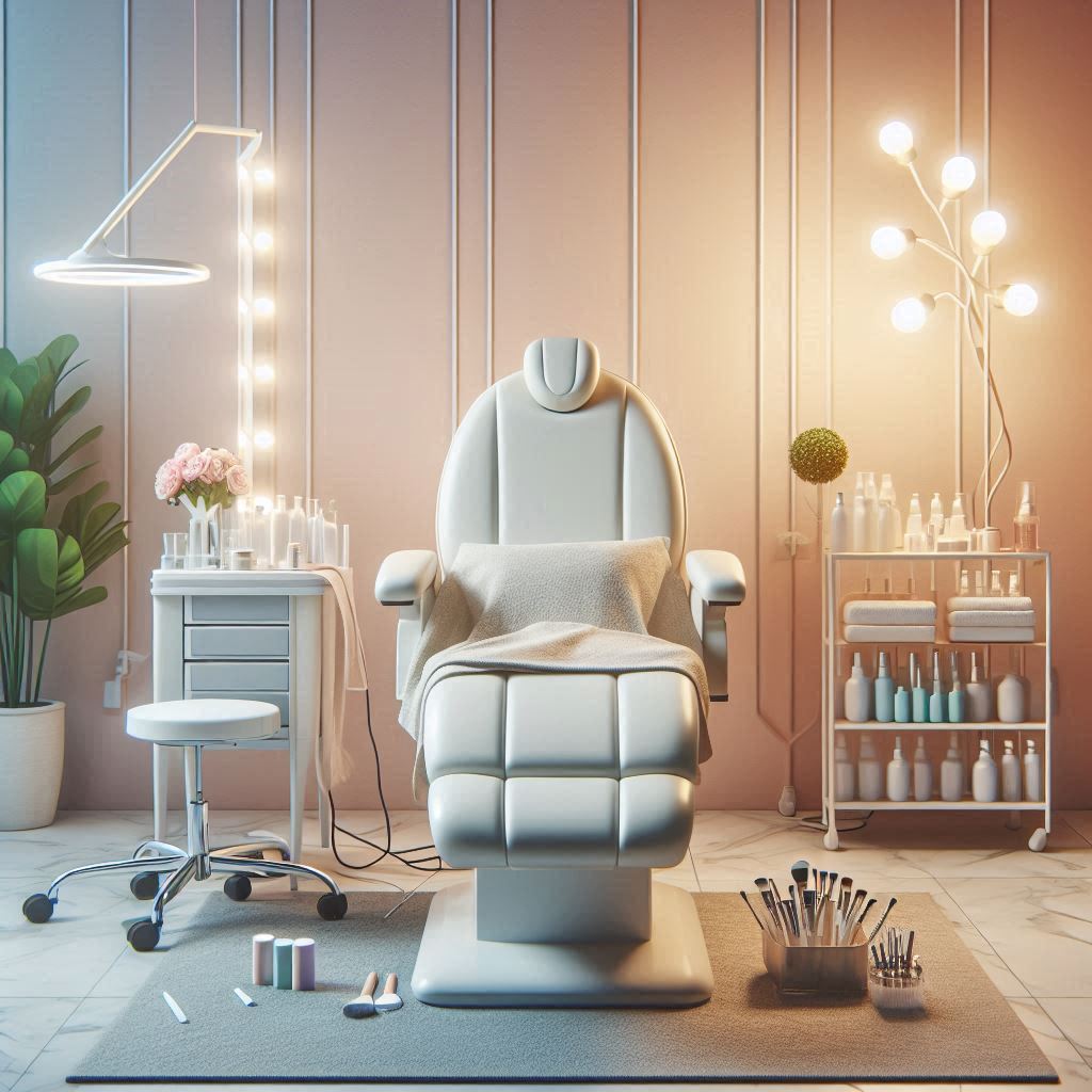 피부,체형관리 샵 배경