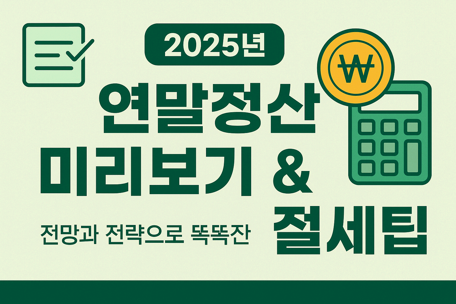 2025년 귀속 국세청 연말정산 미리보기 &amp; 절세팁