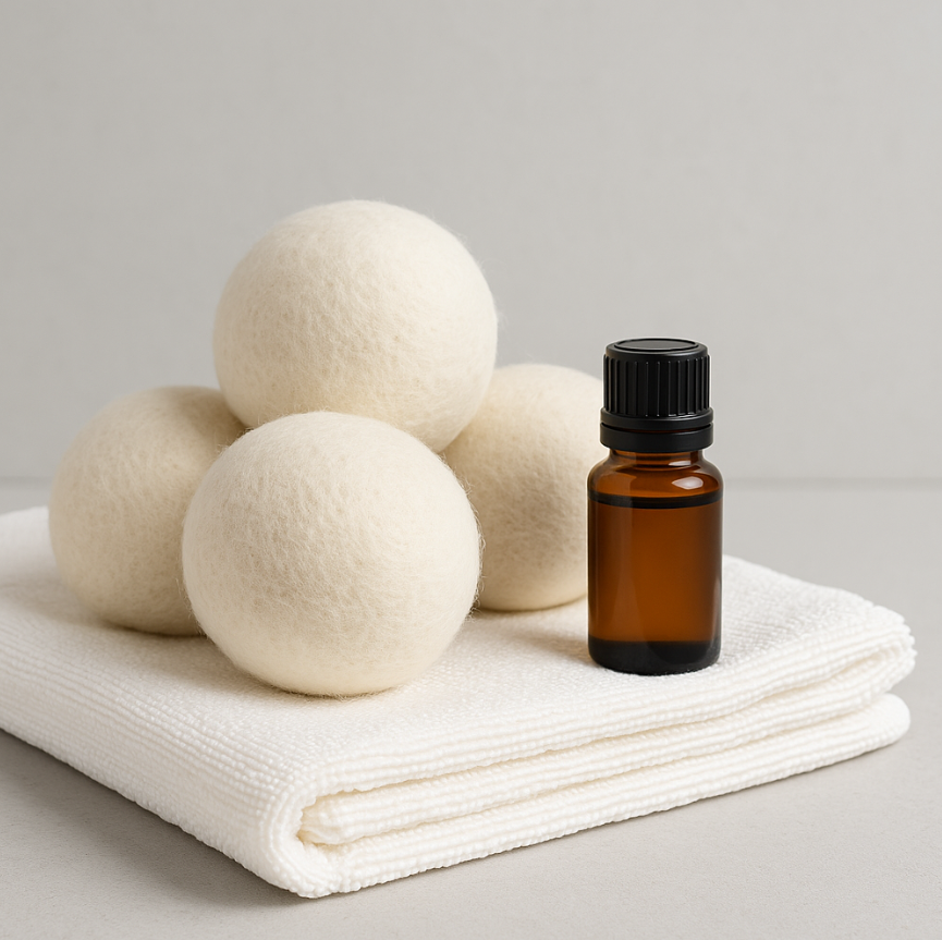 양모볼과 아로마오일