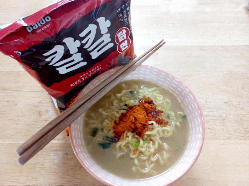 팔도 칼칼 닭면 조리예