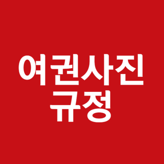 여권사진 규정