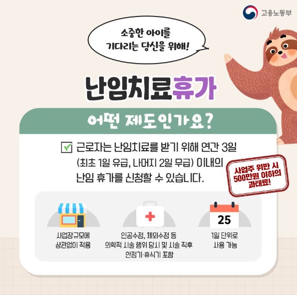 난임 휴가 내용