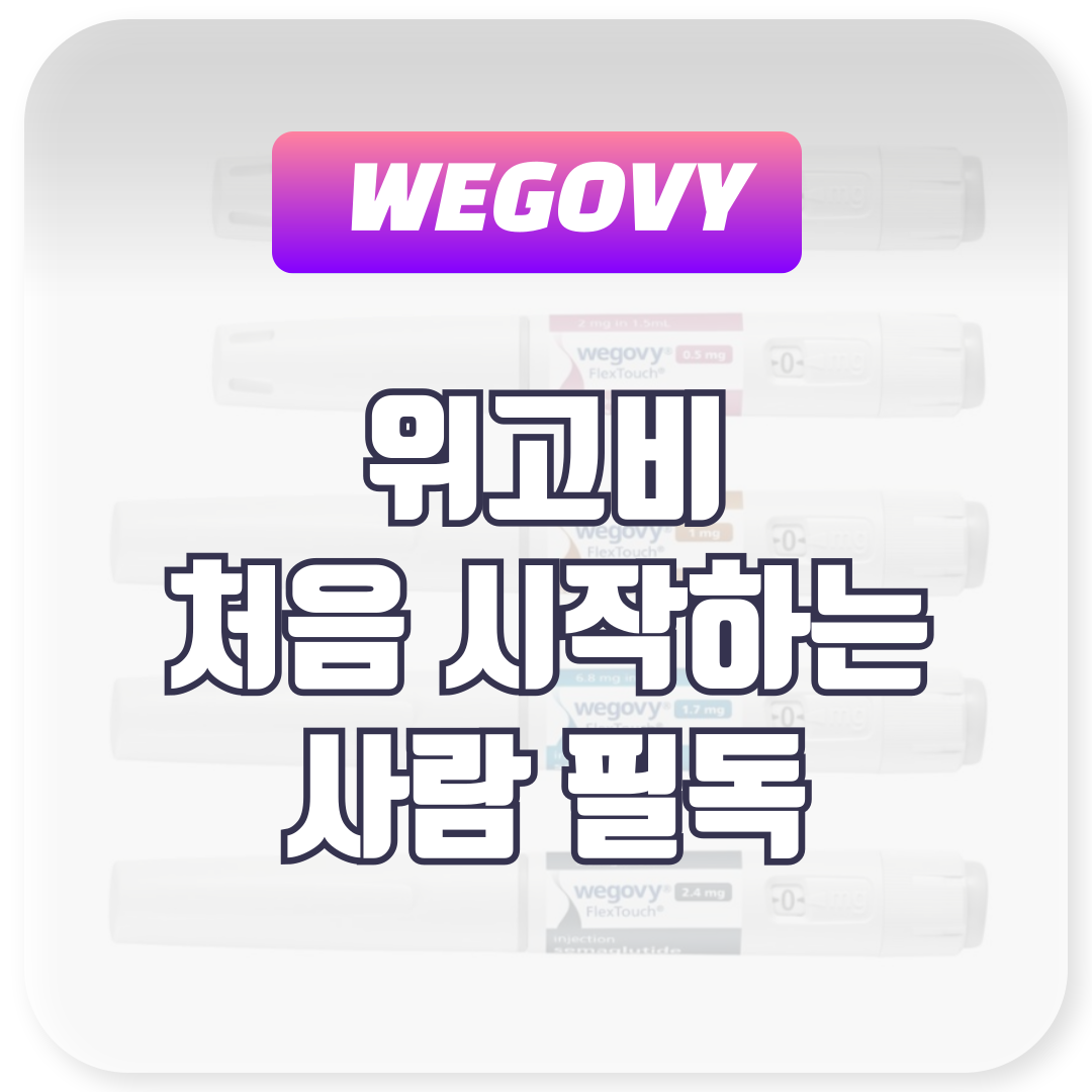 위고비 처음 시작하는 사람 필독