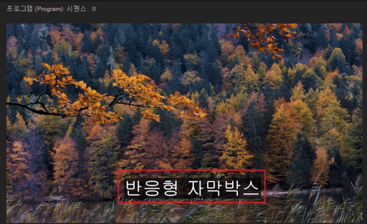 프리미어프로-자막-입력