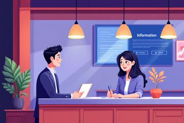 특별채무조정패키지를 상담하고 있는 소상공인