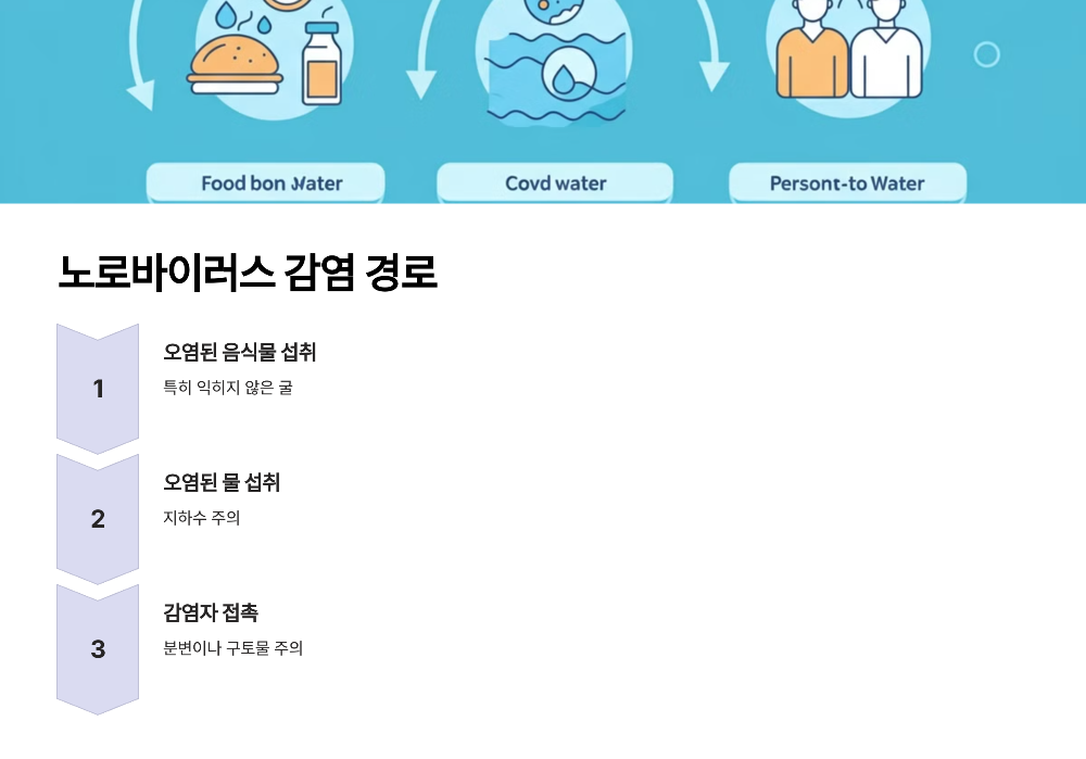 노로바이러스의 감염 경로