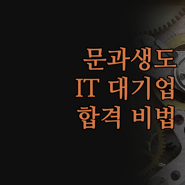 문과 출신 IT 대기업 합격?! 자소