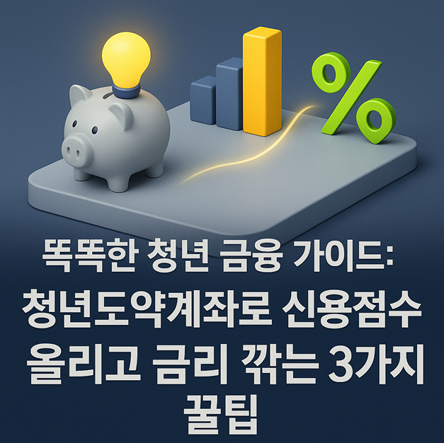 똑똑한 청년 금융 가이드: 청년도약계좌로 신용점수 올리고 금리 깎는 3가지 꿀팁 관련