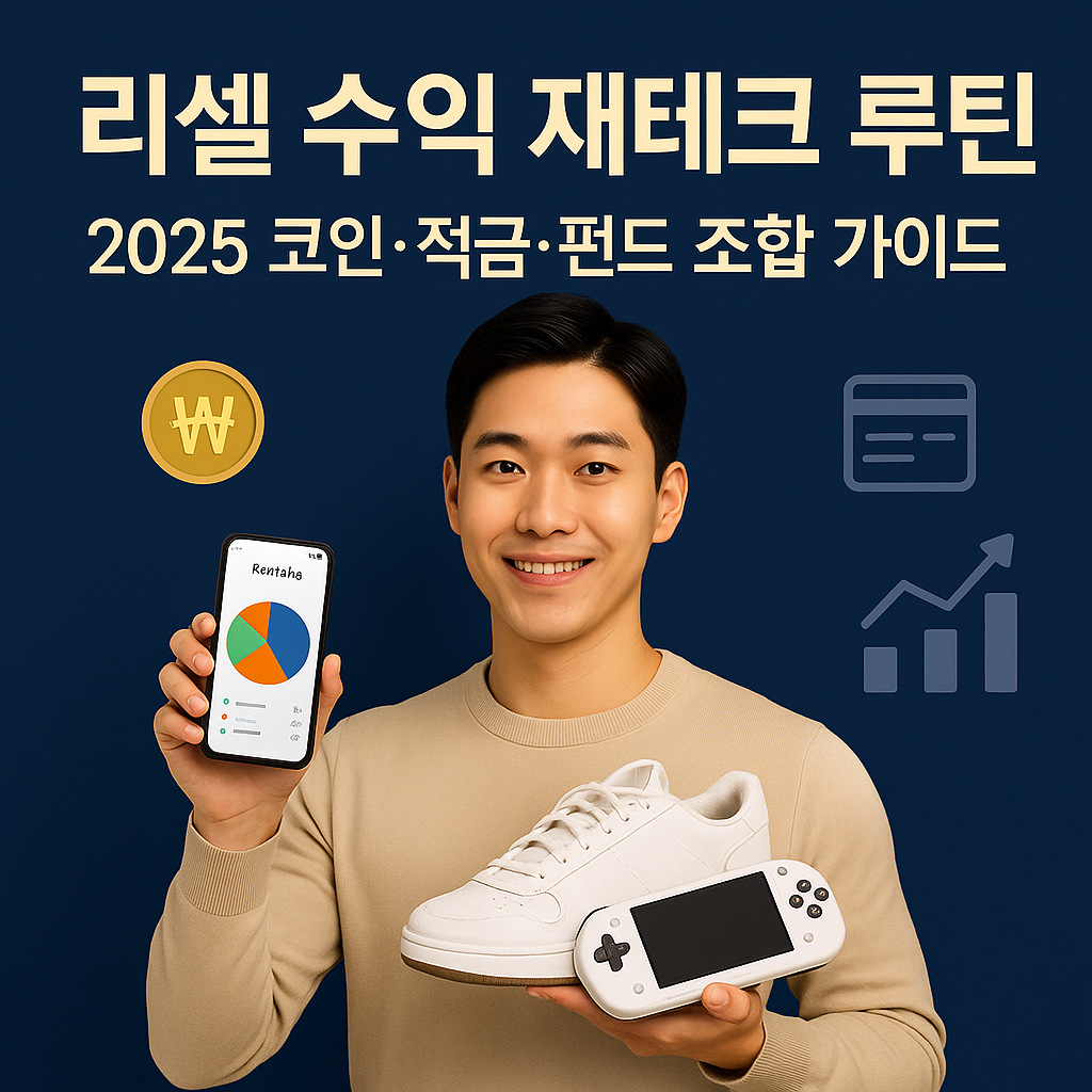 리셀 수익 재테크 루틴 ｜ 2025 코인&middot;적금&middot;펀드 조합 가이드