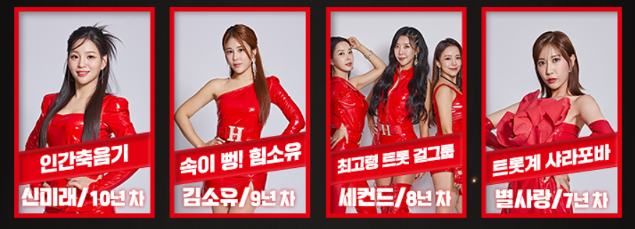 현역가왕 참가자
