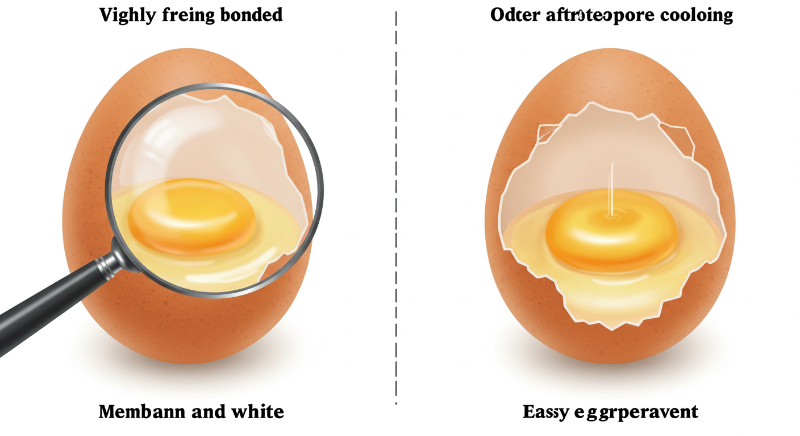 계란 껍질이 잘 안 까지는 이유