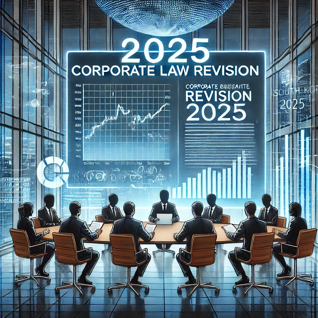 기업 회의실에서 상법 개정 논의 + 금융 시장 변화 반영