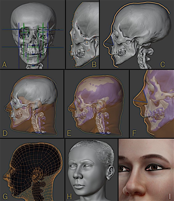 투탕카멘&amp;#39;복원 이미지 제작