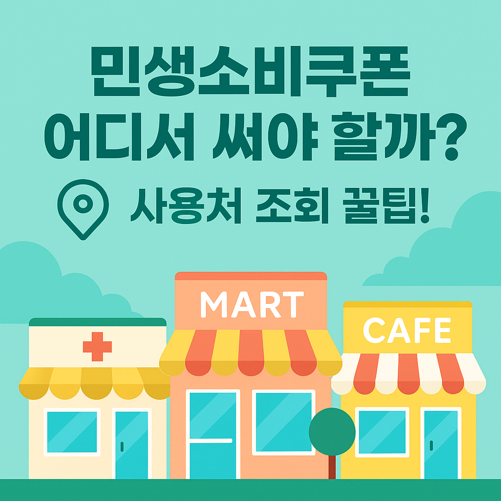 민생소비쿠폰 사용처 조회