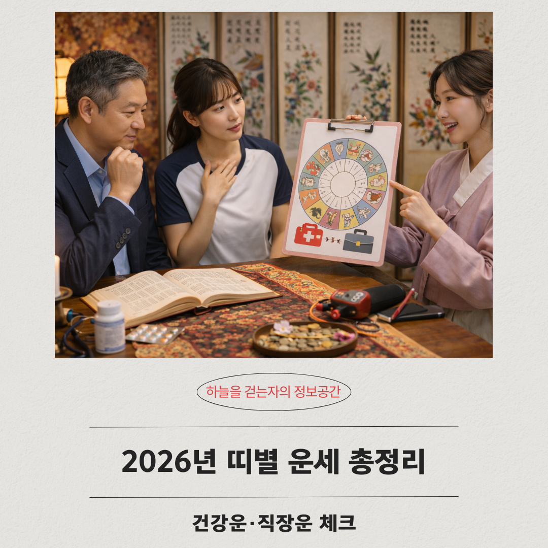 2026년 띠별 운세 총정리 ❘ 건강운&middot;직장운 체크