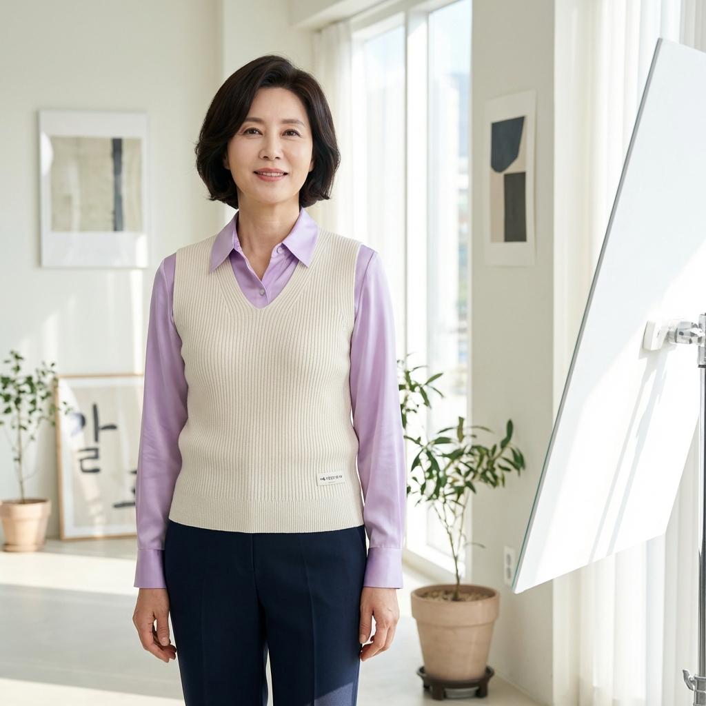 화사한 반사판 효과 주는 봄 컬러 배색