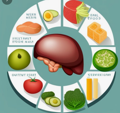 간 건강식 음식 사진