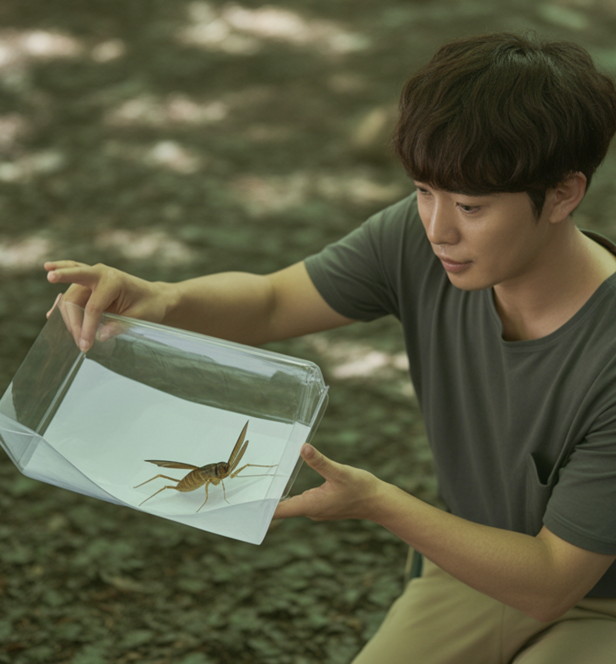 눈앞의 불청객, 절대 밟지 마세요!