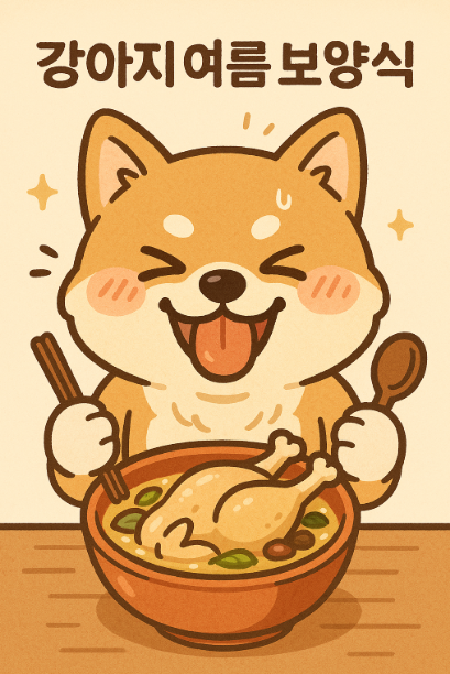 강아지 여름보양식에 관한 사진