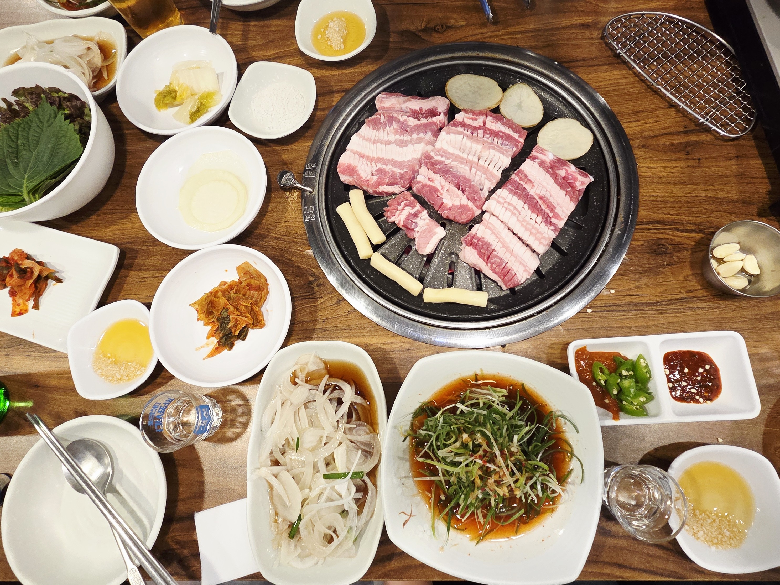 석정갈비 기본 반찬