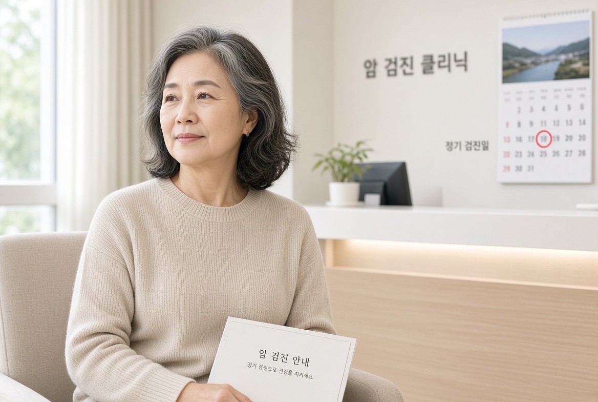 암검진은 증상이 없을 때 정기적으로 받는 것이 가장 중요합니다.