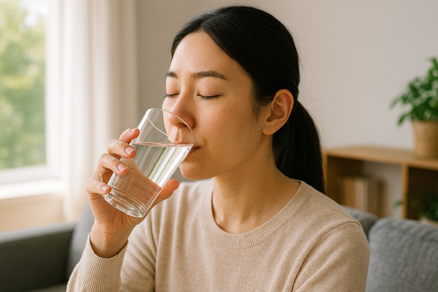 코 점막 건강을 위한 충분한 수분 섭취