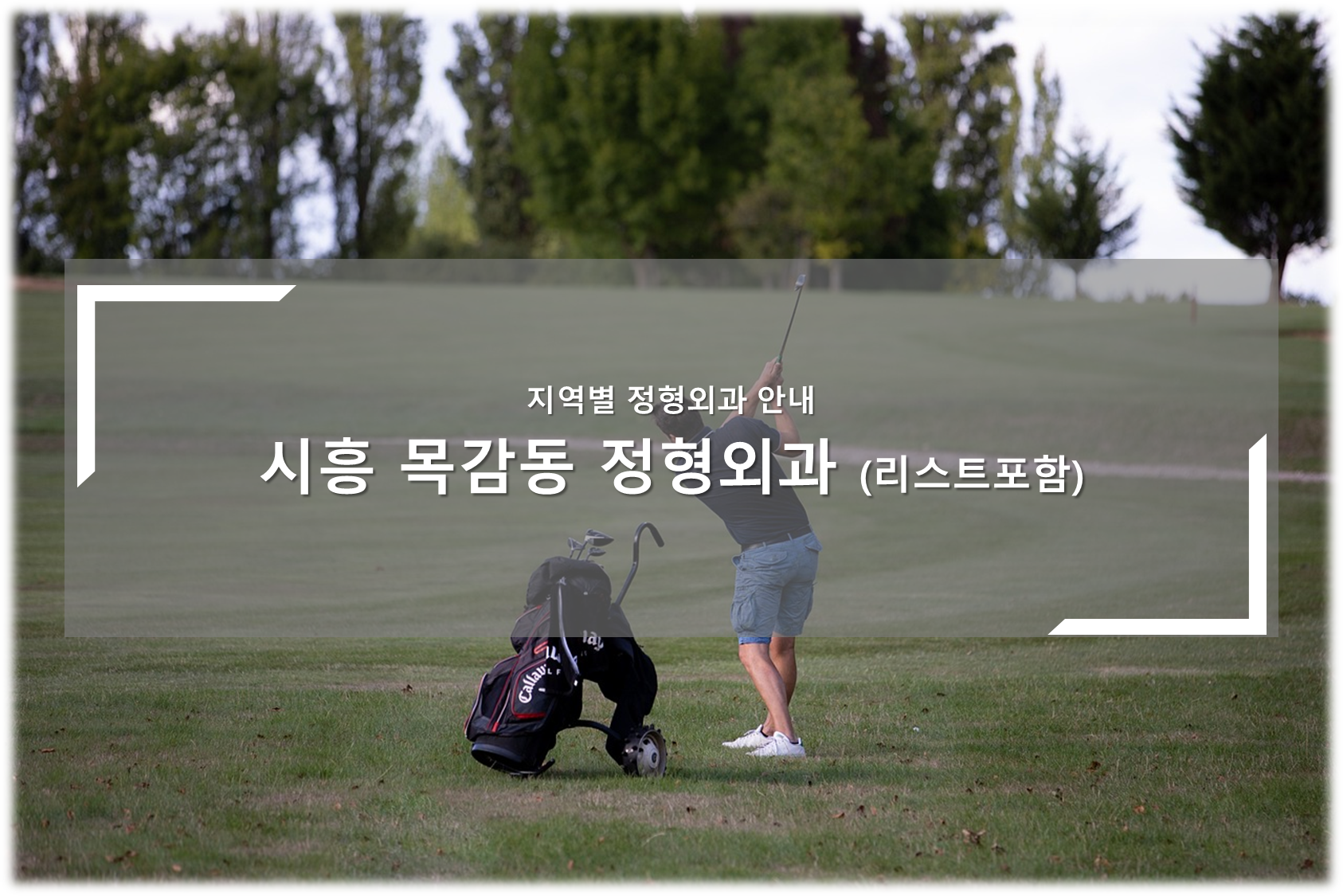 시흥 목감동 정형외과의원 안내