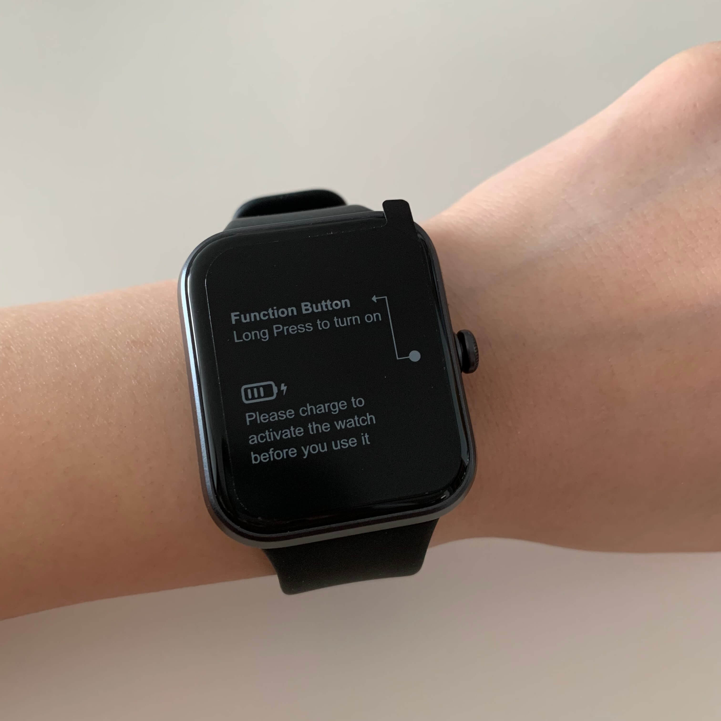 조인핏 손목에 찼을 때 크기비교