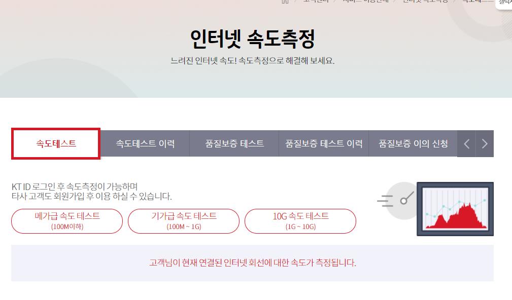 인터넷 속도측정