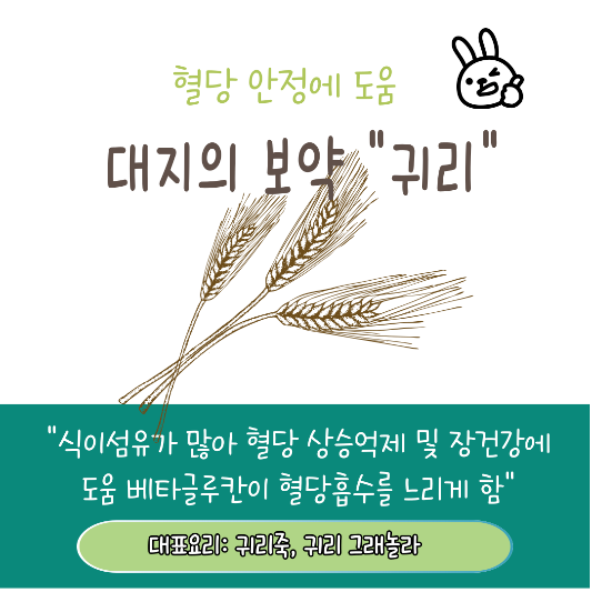 공복혈당장애 관리에 좋은 음식 귀리