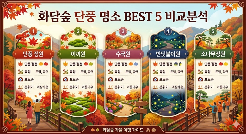 화담숲 단풍 명소