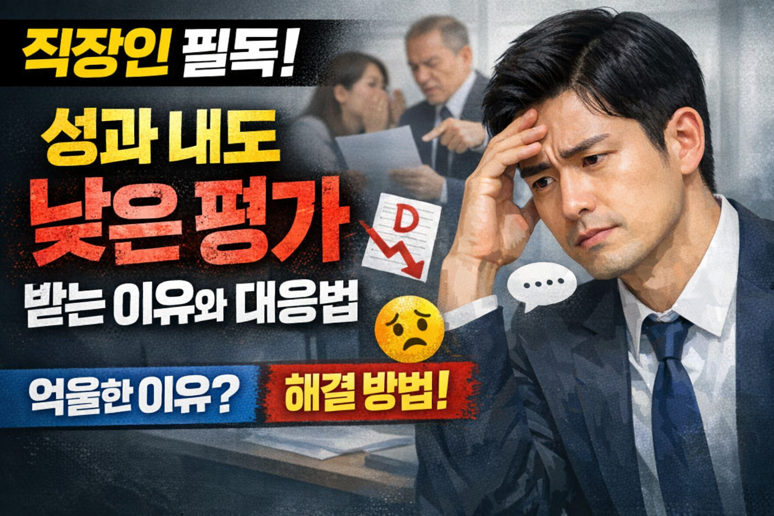 성과 내도 낮은 평가 받는 이유