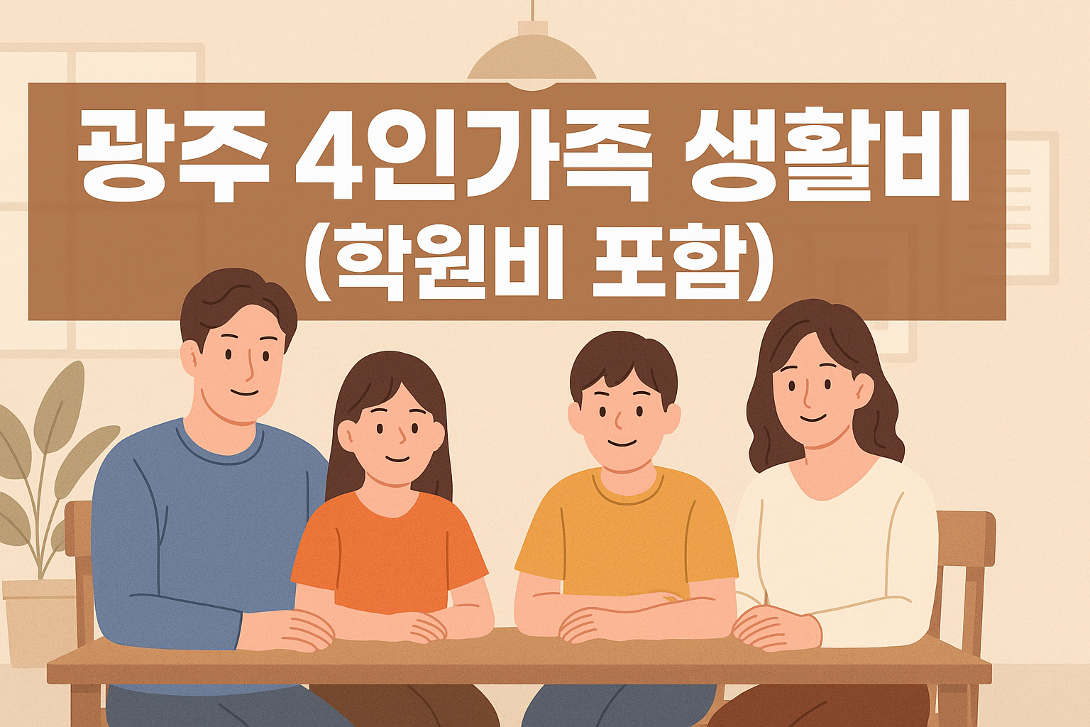 광주 4인 가족 생활비: 학원비 포함 총정리