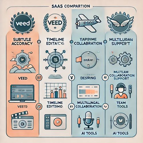 VEED vs Kapwing vs Descript 핵심 기능 비교