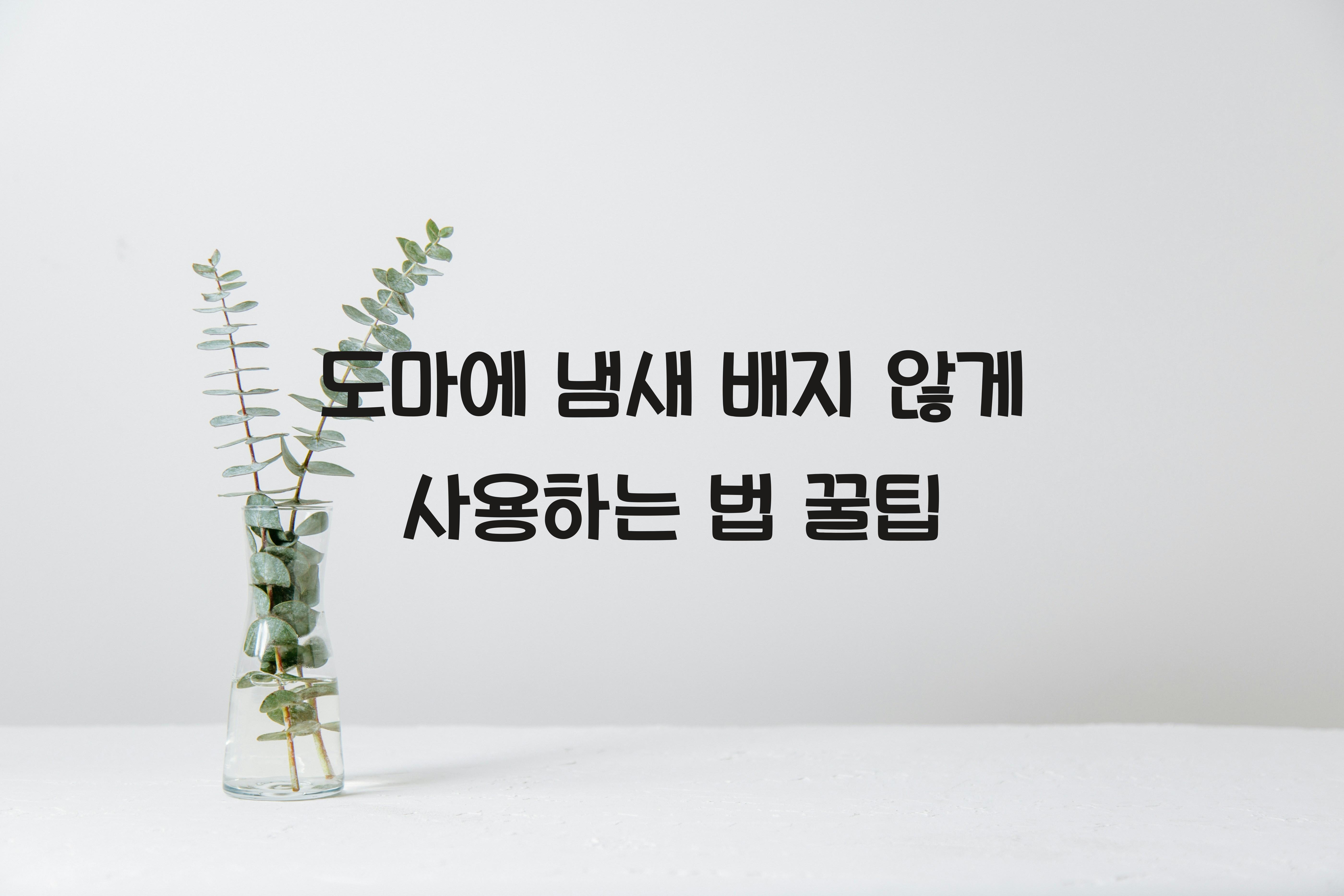도마에 냄새 배지 않게 사용하는 법