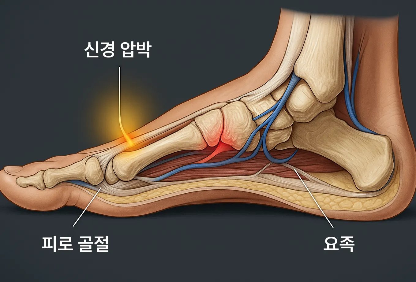 족부 구조 이상으로 인한 통증
