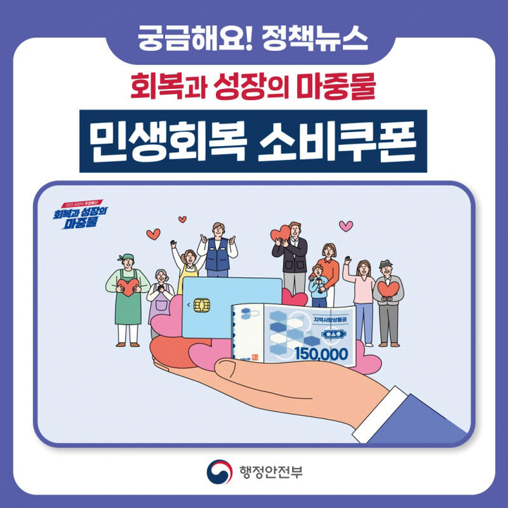 민생회복 소비쿠폰 안내 사진