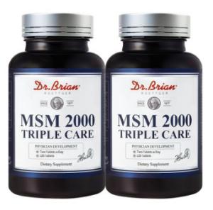 닥터브라이언 2000 트리플케어 MSM 식이유황, 120정, 2개