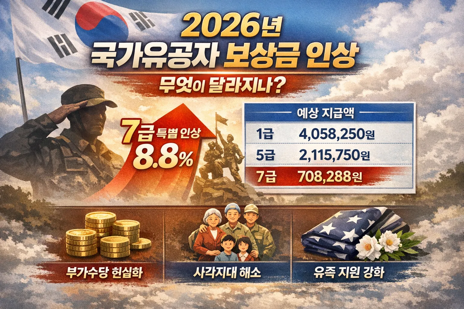 2026년 국가유공자 보훈보상금