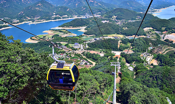 청풍호반 케이블카