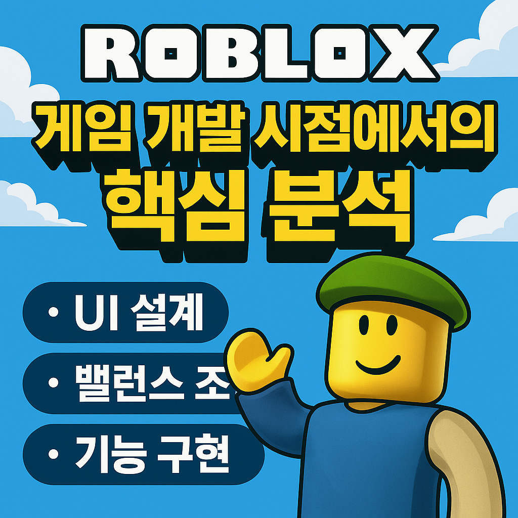 로블록스 개발자의 시선으로 본 게임 설계 핵심 분석