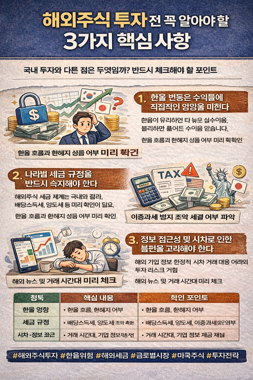 해외주식 투자 전 꼭 알아야 할 3가지 핵심 사항