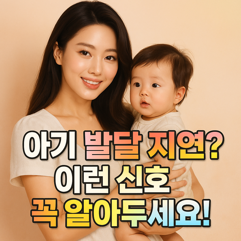 아기 발달 지연 징후? 조기 대처법!