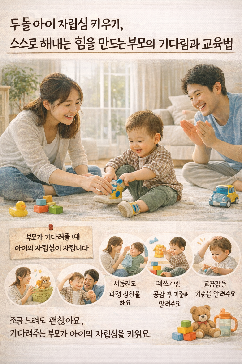 두 돌 아이 자립심 키우기, 스스로 해내는 힘을 만드는 부모의 기다림과 교육법