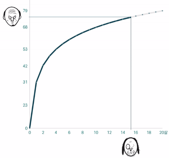 반려견 수명 계산법