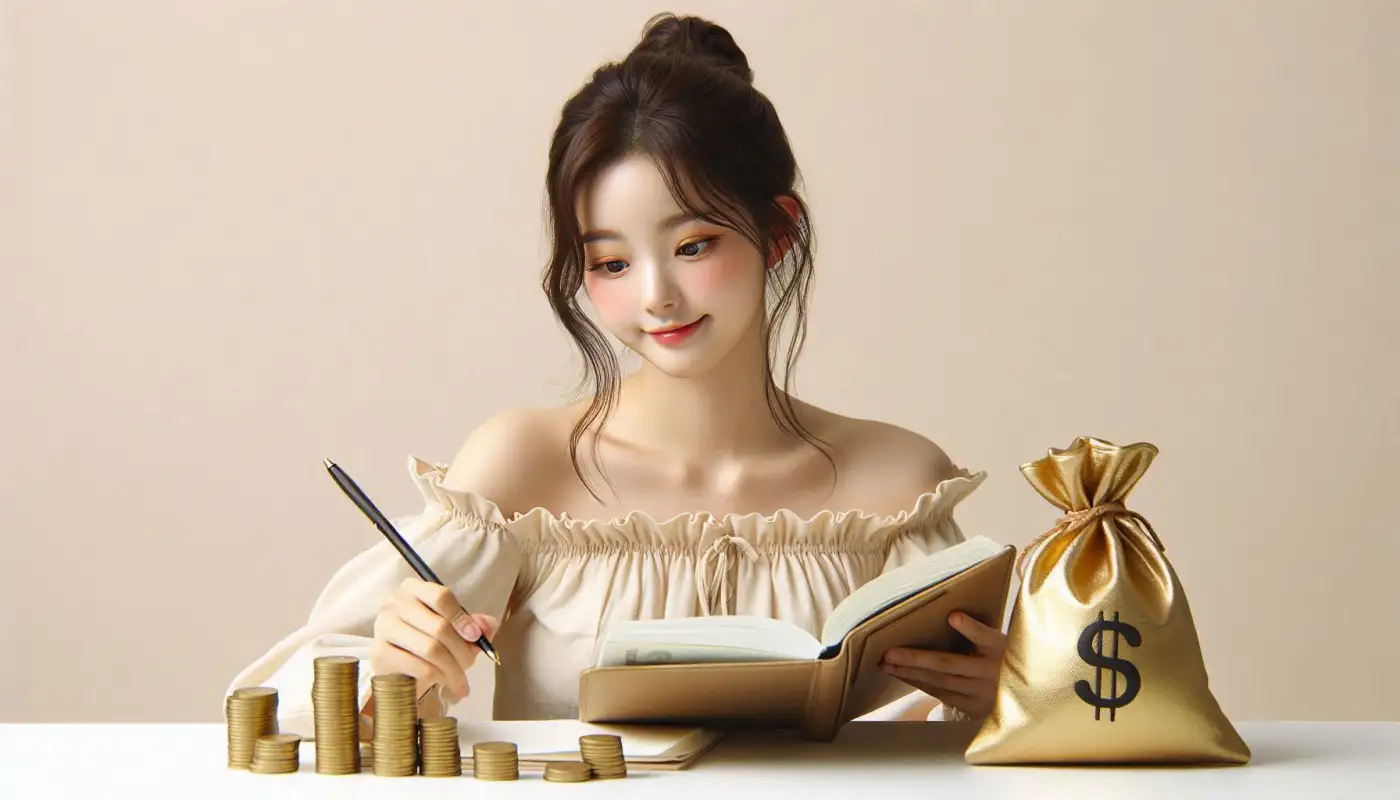 손택스-근로장려금-신청-방법으로-자산관리하는-여성의-모습