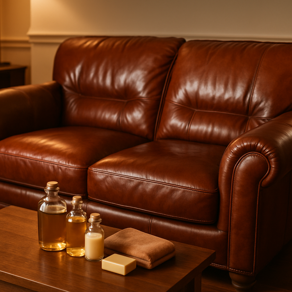 천연 오일로 가죽 소파 완벽 관리법