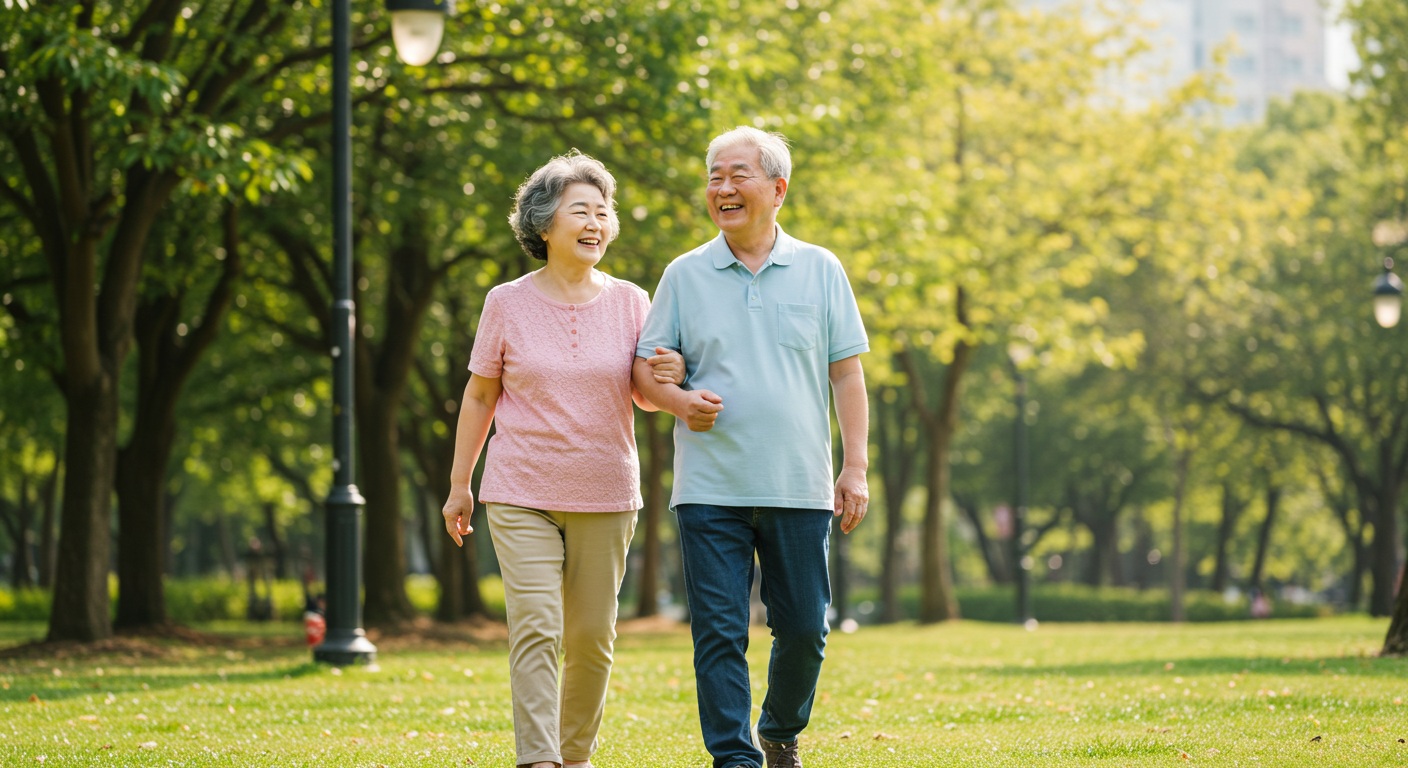 활기찬 노년 생활 모습